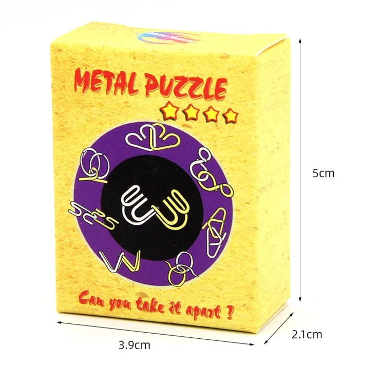 32pcs / Set Nickel Plattierte Stahldraht Entsperren Spielzeughirn Teaser IQ Training Puzzle Lock Kinder Intelligenz Spielzeug