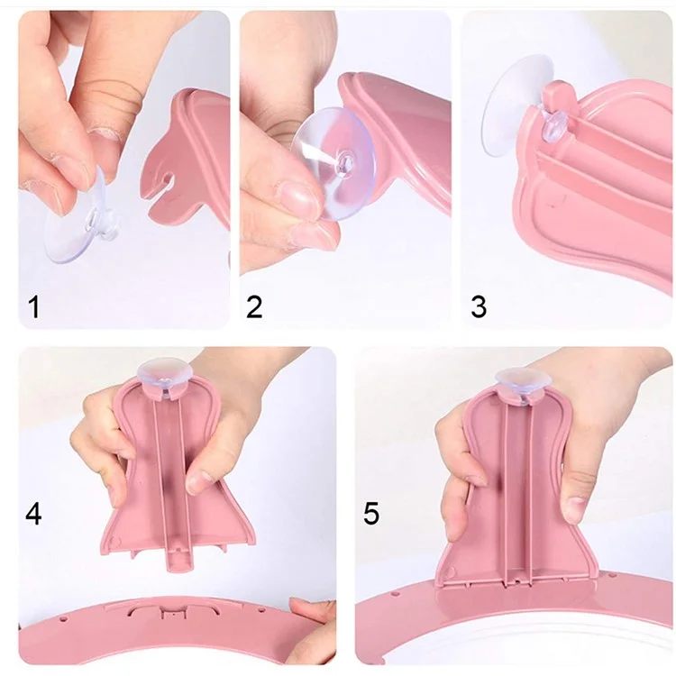 40 Needles Handmade Knitting Machine Round Weaving Loom  DIY Scarf Hat Sock Glove Kids Toy - Light Pink