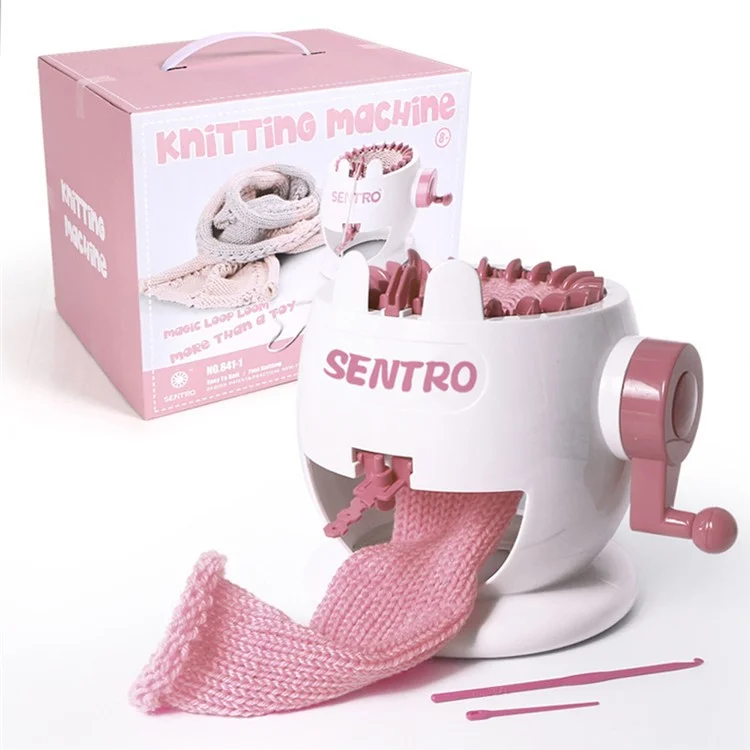 Machine à tricoter intelligente ronde de 22 aiguilles, machine à tricoter pour adultes / enfants DIY Knit Scarf Hat