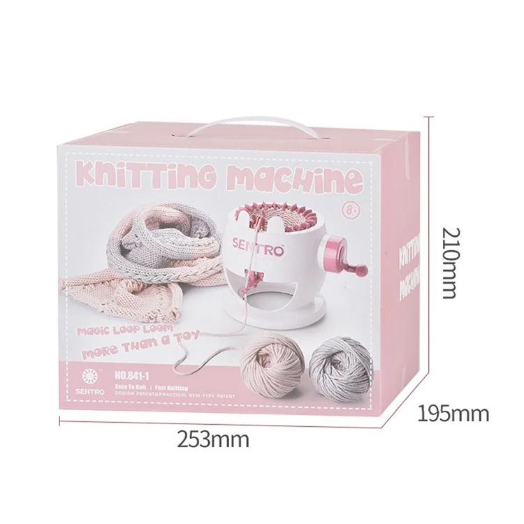 Machine à tricoter intelligente ronde de 22 aiguilles, machine à tricoter pour adultes / enfants DIY Knit Scarf Hat