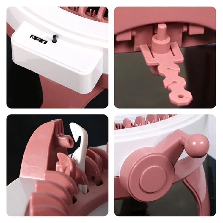 Máquina de Tricô de 48 Agulhas para Adultos / Crianças DIY Tricô Cachecol Chapéu Smart Weave Máquinas de Tricô Circulares