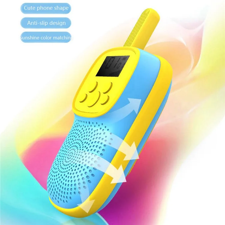 Bulk Purchasing D21 Cartoon Kids Walkie Talkies Parent-Child Interaction Wireless Handheld Interphone - Blue