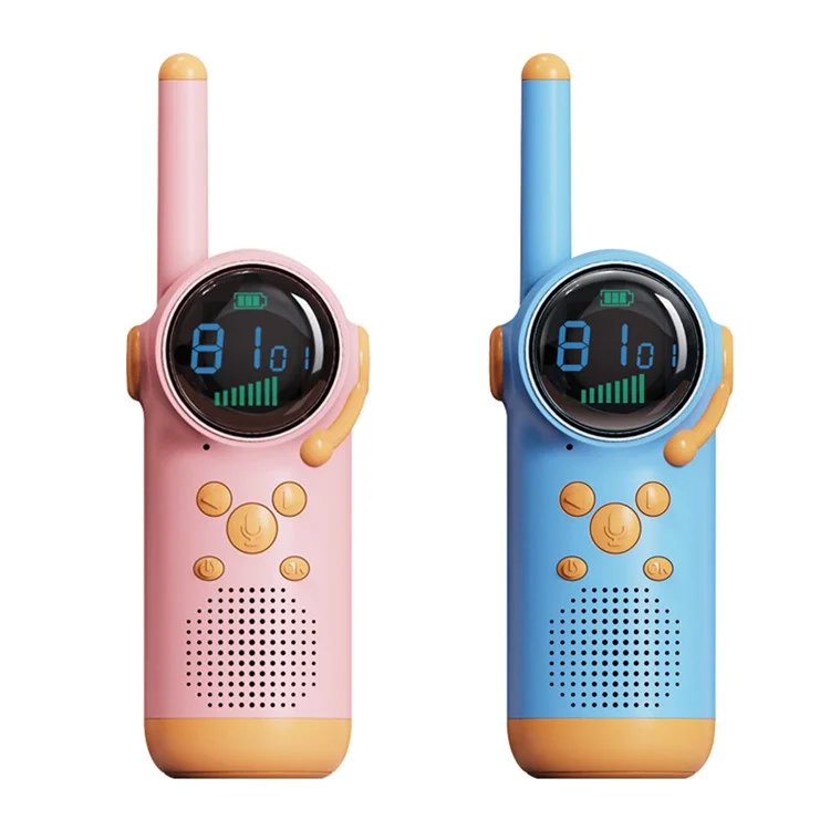 D22 1Pair Intelligent Children Digital Walkie Talkies Portable Wireless Intercom with Flashlight