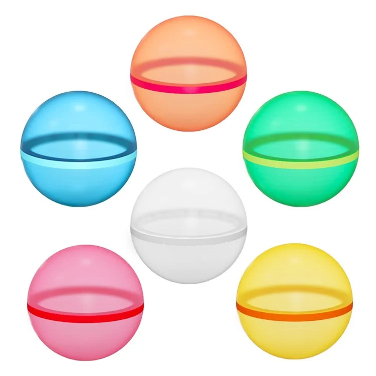 Bulk Purchasing 6Pcs / Set 7cm Reusable Water Balloons Balls Pool Silicone Water Fighting Toy (CE Certified)
