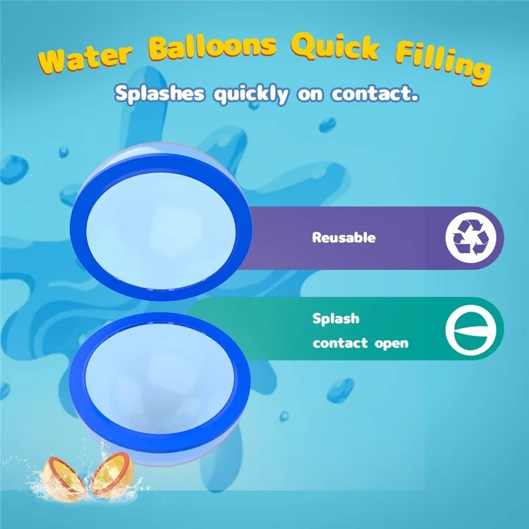 Bulk Purchasing 6Pcs / Set 7cm Reusable Water Balloons Balls Pool Silicone Water Fighting Toy (CE Certified)