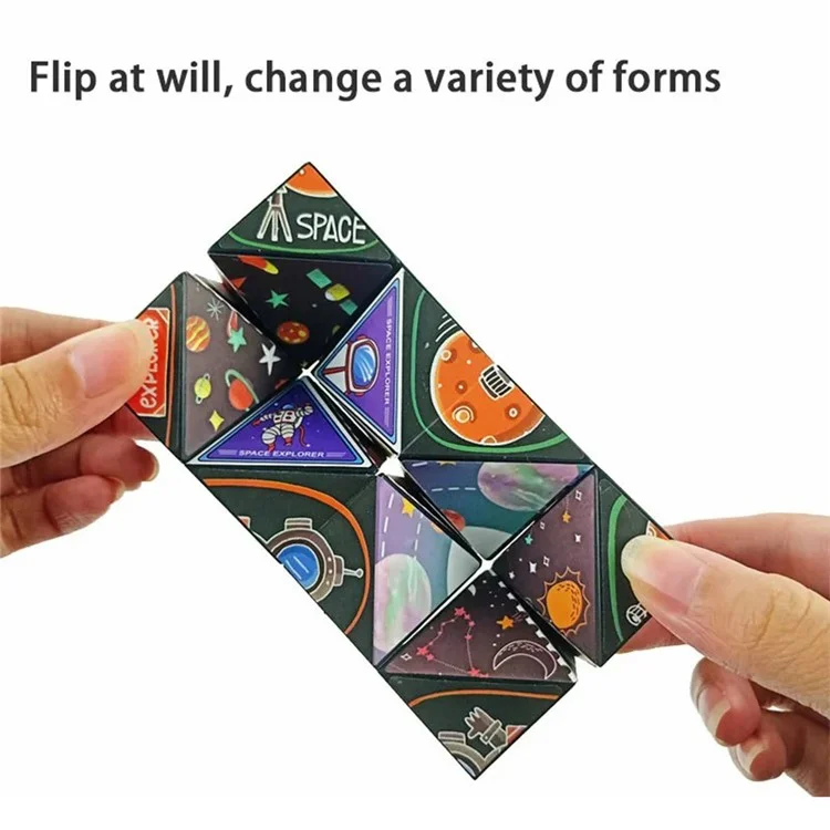 B2001 6x6x6cm 3D Magnetic Cube Changeable Magic Cube Puzzle Toy for Children - Ocean Blue