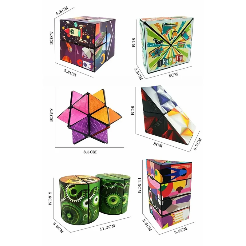 B2001 3D Magic Cube Transformable Puzzle Toy for Children - Life