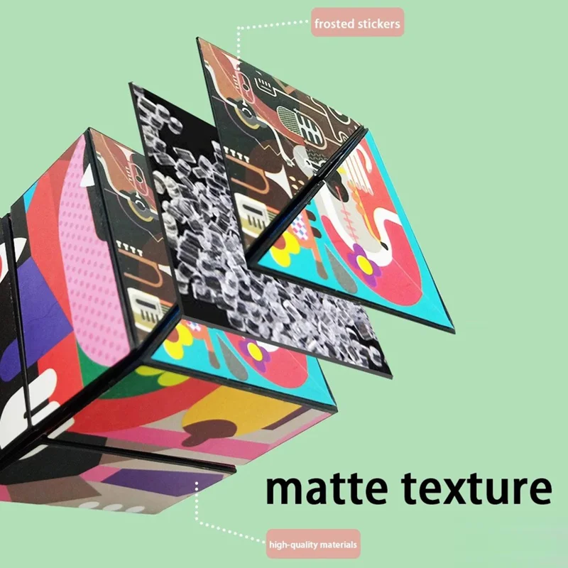 B2001 3D Magic Cube Transformable Puzzle Toy for Children - Diamonds