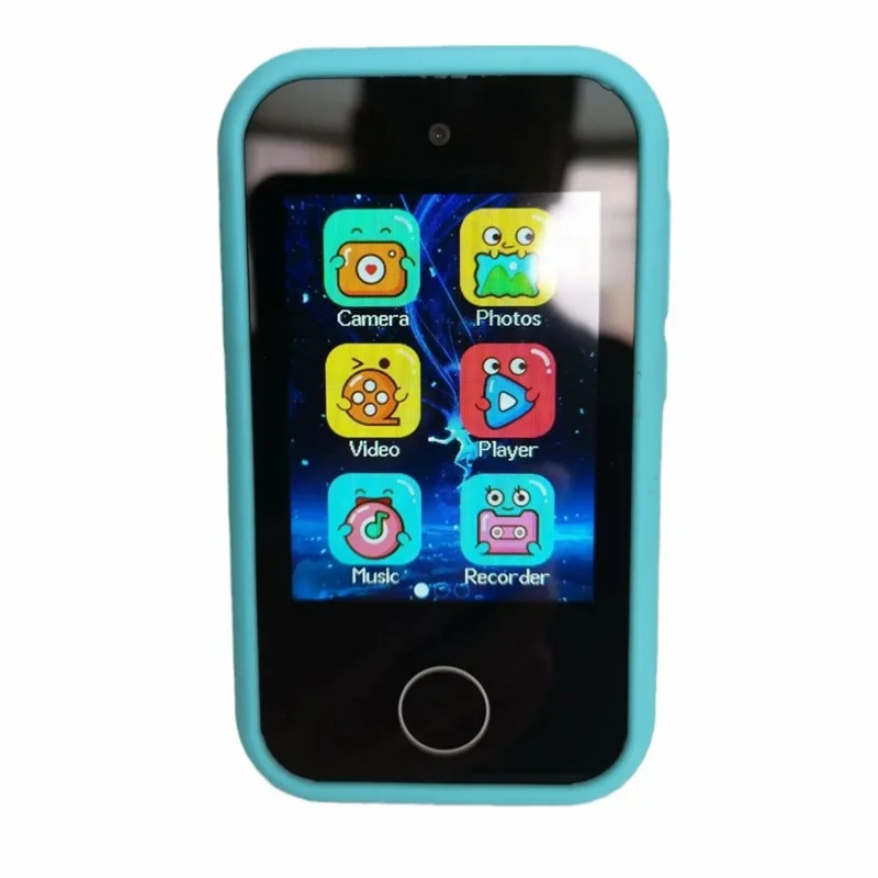 S3 2.8-inch Touch Screen HD Camera for Kids Phone Shape Camera Toy - Blue
