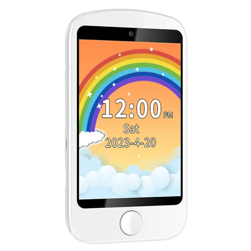 Telefono cellulare per bambini con schermo da 2,8 pollici A16, con fotocamera intelligente per foto, musica e giochi integrati - Bianco