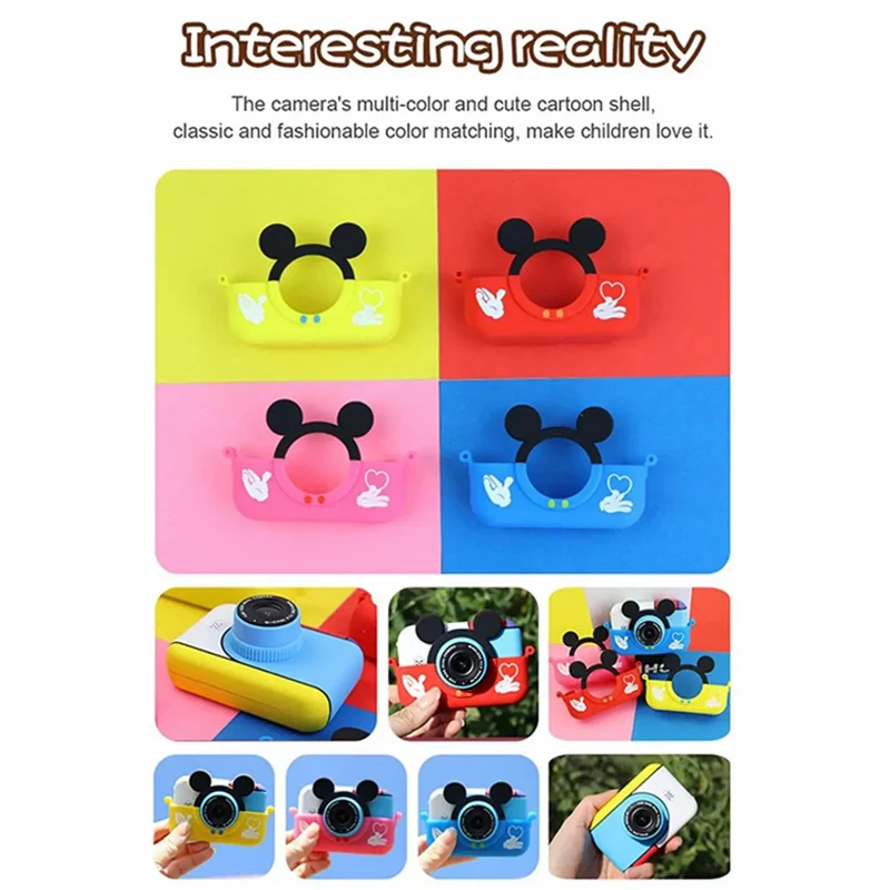 2.4-Inch HD Digital Camera Toy for Kids Handheld Sports DV - Red