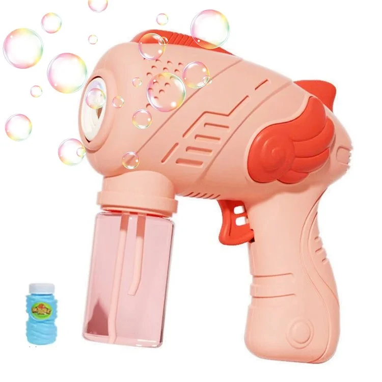 989-18 Small Carp Electric Bubble Machine Kids Soap Bubbles Generating Gun Toy