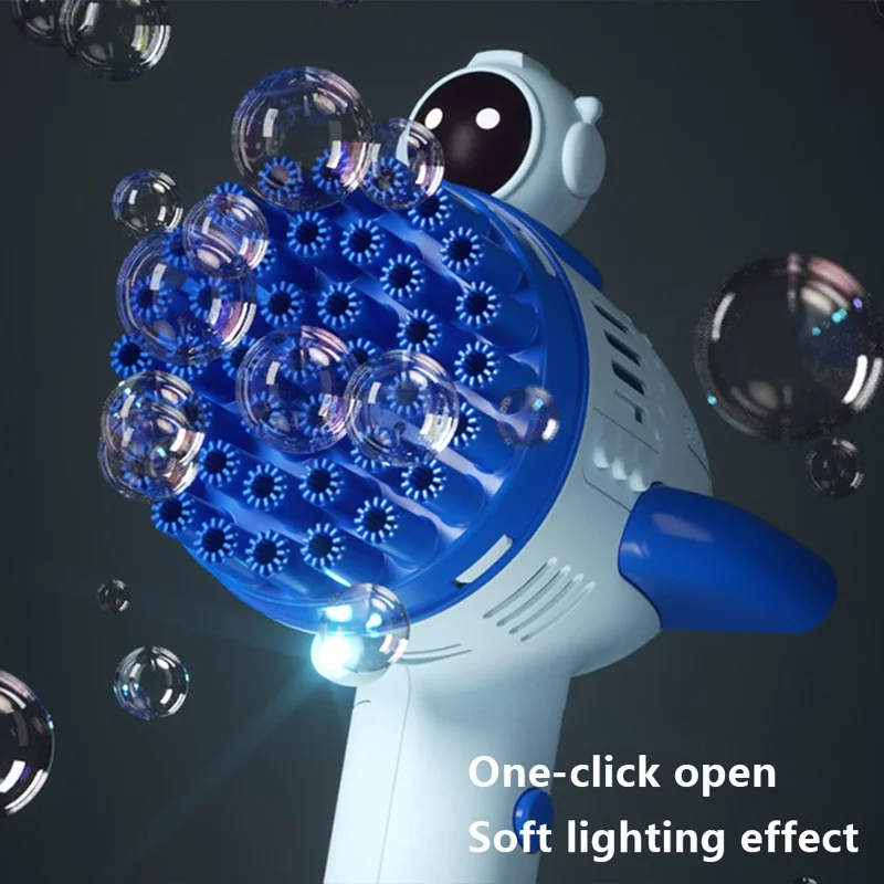 889-26 40-Hole Bubbles Wands Blaster Toy Handheld Bubble Machine for Kids, No Battery - Red