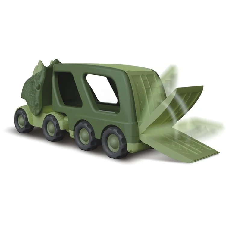 Sound Light Design Kids Dinossauro Forma Carro Brinquedos Conjunto Veículo Playset Empurre para Deslizar