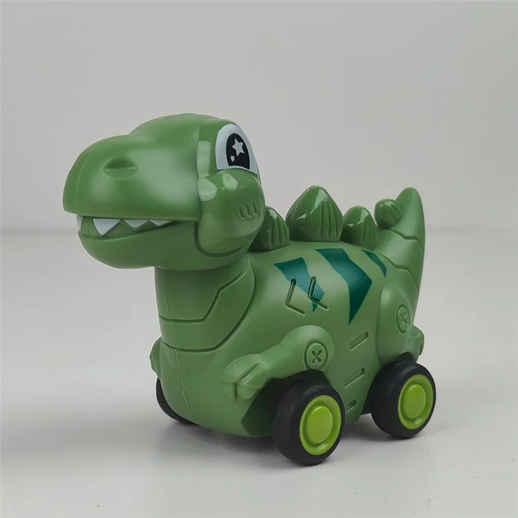 Voiture jouet en forme de dinosaure pour enfants Ensemble de véhicules Playset Pousser pour faire glisser Conception sonore et lumineuse