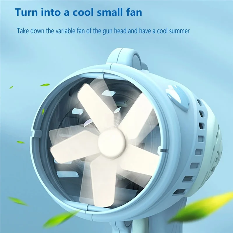 889-9 23 Holes Electric Bubble Machine Kids Hand-held Soap Bubbles Generating Gun Toy - Blue