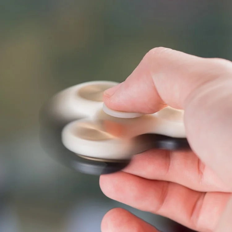 2PCS/Lot XOSOY Tri Fidget Spinner Metal Finger Hand Toy Stress Reducer