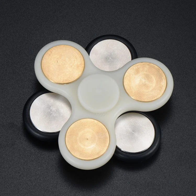 2PCS/Lot XOSOY Tri Fidget Spinner Metal Finger Hand Toy Stress Reducer