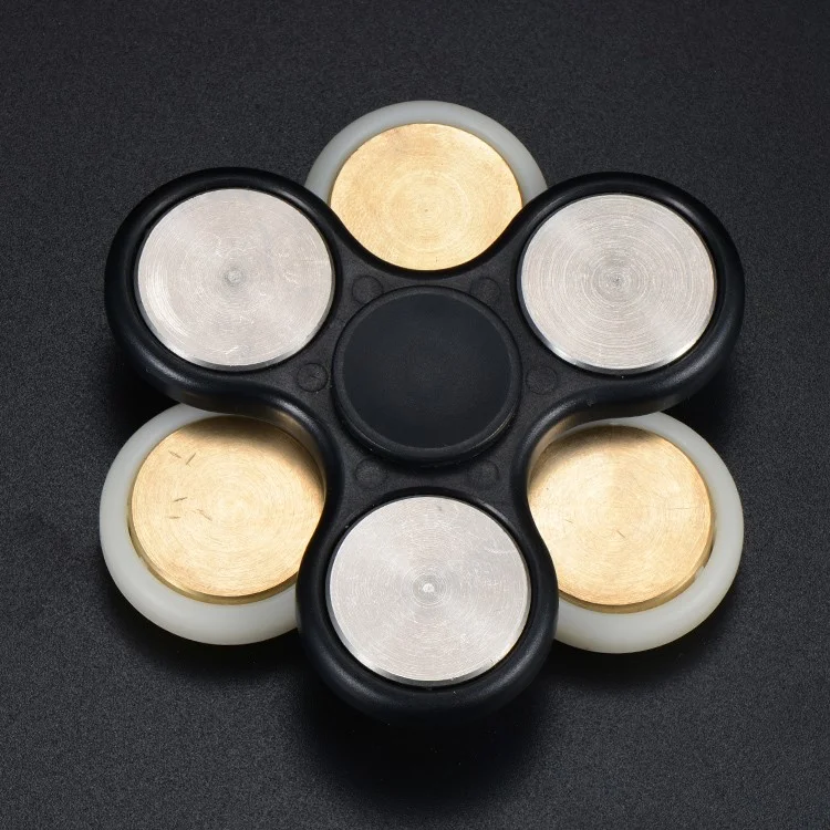 2PCS/Lot XOSOY Tri Fidget Spinner Metal Finger Hand Toy Stress Reducer