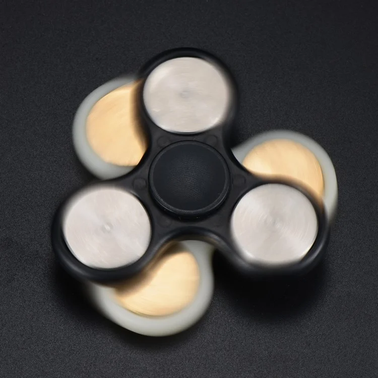 2PCS/Lot XOSOY Tri Fidget Spinner Metal Finger Hand Toy Stress Reducer