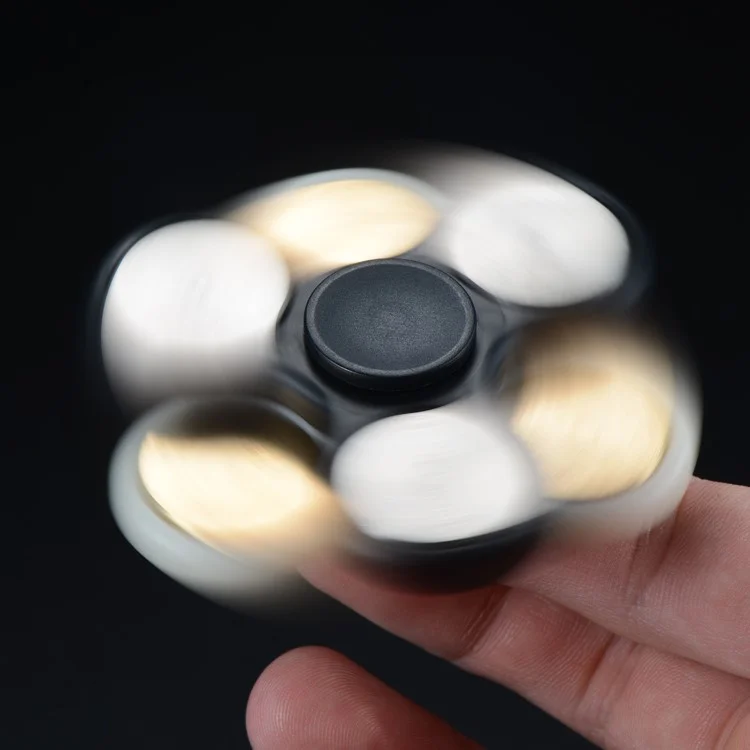 2PCS/Lot XOSOY Tri Fidget Spinner Metal Finger Hand Toy Stress Reducer