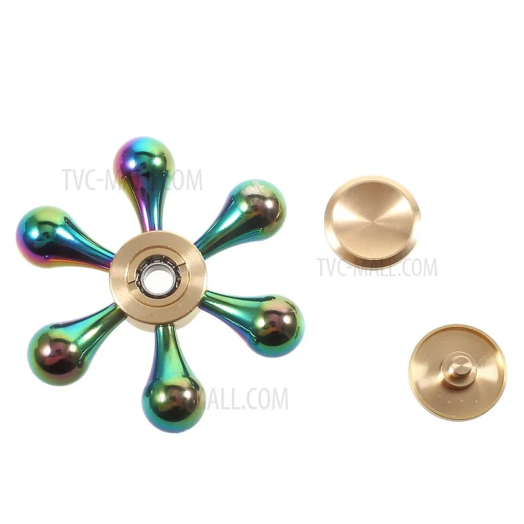 Colorful Metal Hexagon Fingertip Gyroscope Hand Spinner Fidget EDC Focus Toy