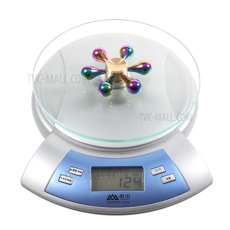 Colorful Metal Hexagon Fingertip Gyroscope Hand Spinner Fidget EDC Focus Toy