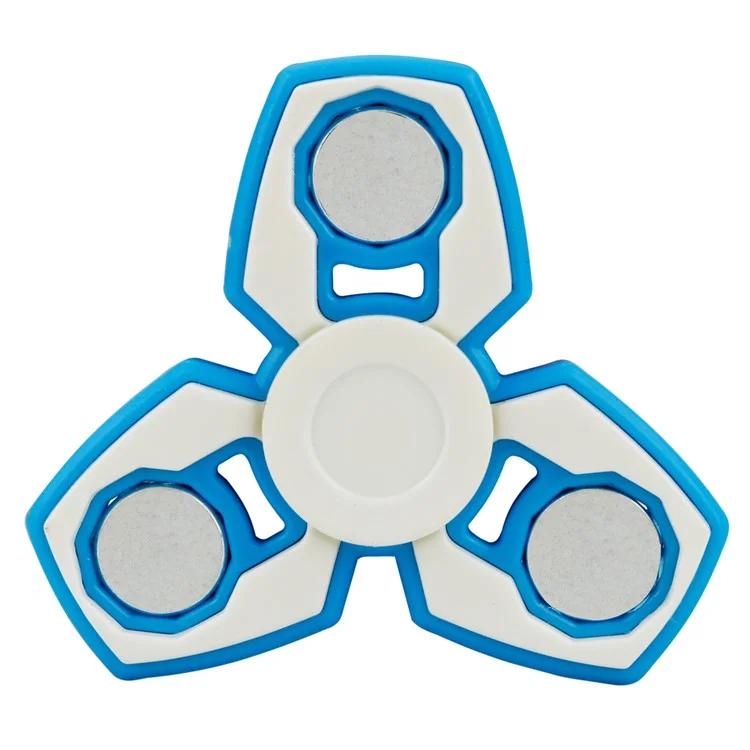 EDC Tri-Spinner Fidget Toy Hand Spinner Relieve Anxiety and Boredom - Blue