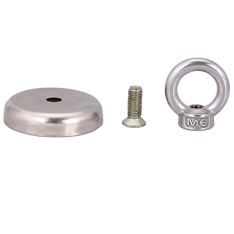 D32mm NdFeB Eyebolt Circular Ring Magnet for Salvage