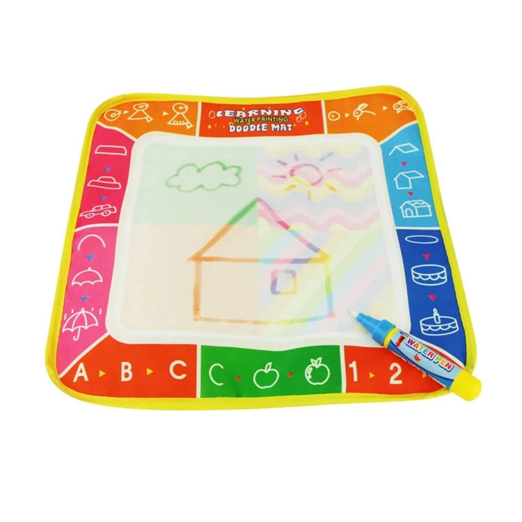 COOLPLAY 29 x 29cm 4 Color Children Water Drawing Mat Board & Magic Pen Doodle Kids Educational Toy