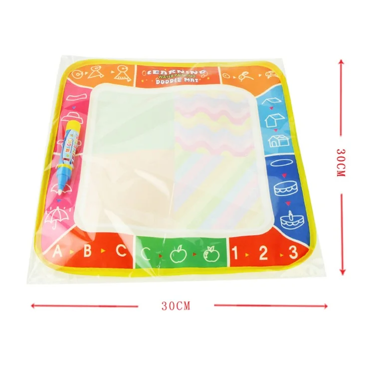 COOLPLAY 29 x 29cm 4 Color Children Water Drawing Mat Board & Magic Pen Doodle Kids Educational Toy