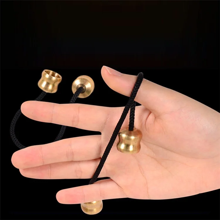 Pure Copper Finger YO-YO Ball Anti Stress Toy Hand Fidget Toy