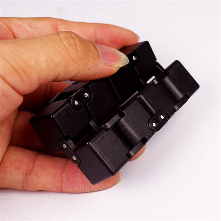 Infinity Cube Pressure Reduction Toy Mini Fidget Cube for Kids and Adults - Grey