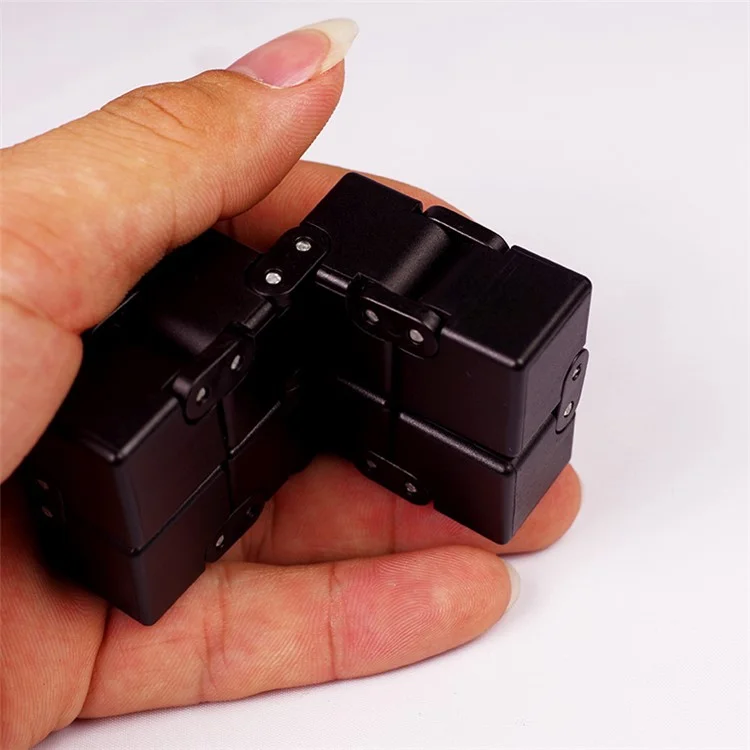 Infinity Cube Pressure Reduction Toy Mini Fidget Cube for Kids and Adults - Grey