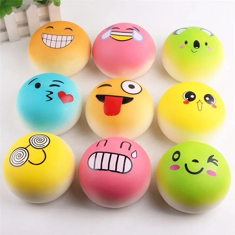 Squishy Stress Relief Squeezing Simulative Emoji Bread Pressure Reduced Toy