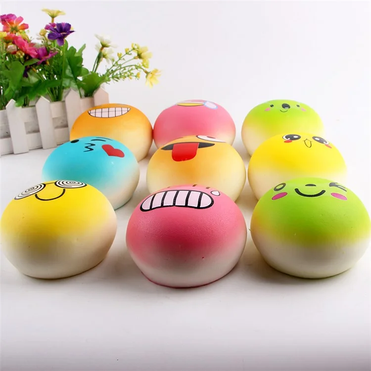 Squishy Stress Relief Squeezing Simulative Emoji Bread Pressure Reduced Toy