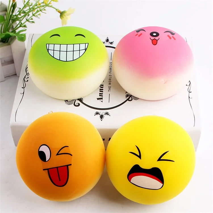 Squishy Stress Relief Squeezing Simulative Emoji Bread Pressure Reduced Toy