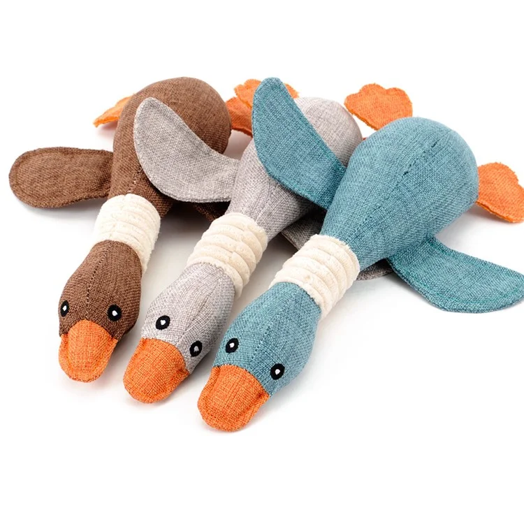 Brinquedo de Ruído de Ganso Selvagem para Cães de Estimação Resistente a Mordidas Jogável de Alta Qualidade Azul Cinza Marrom Engraçado Brinquedo para Animais de Estimação - Verde Escuro