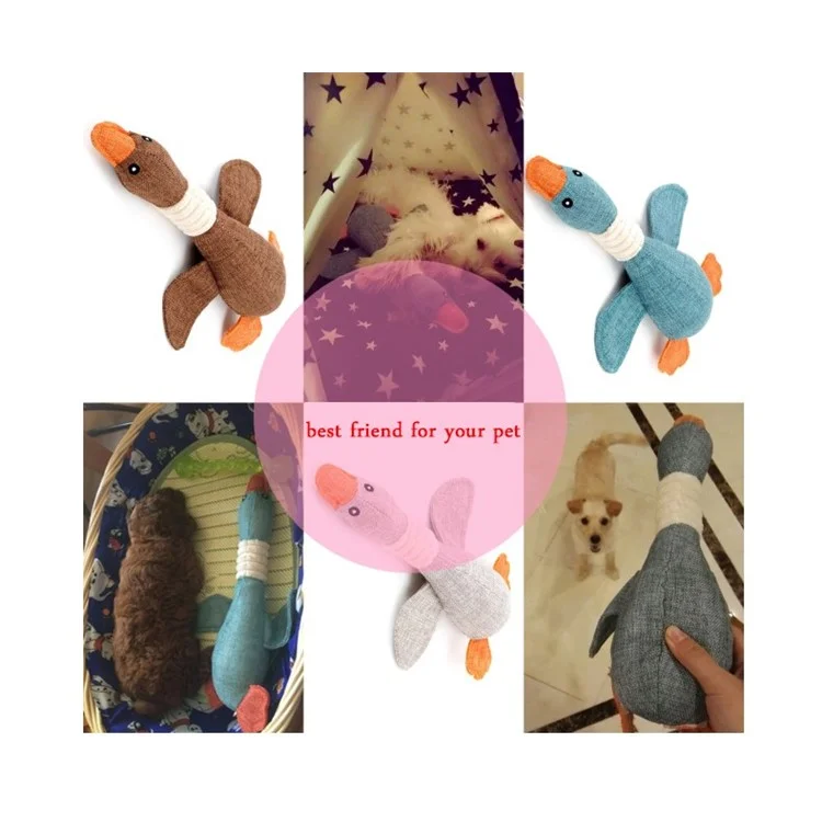 Brinquedo de Ruído de Ganso Selvagem para Cães de Estimação Resistente a Mordidas Jogável de Alta Qualidade Azul Cinza Marrom Engraçado Brinquedo para Animais de Estimação - Verde Escuro