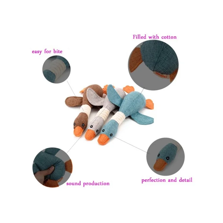 Brinquedo de Ruído de Ganso Selvagem para Cães de Estimação Resistente a Mordidas Jogável de Alta Qualidade Azul Cinza Marrom Engraçado Brinquedo para Animais de Estimação - Verde Escuro