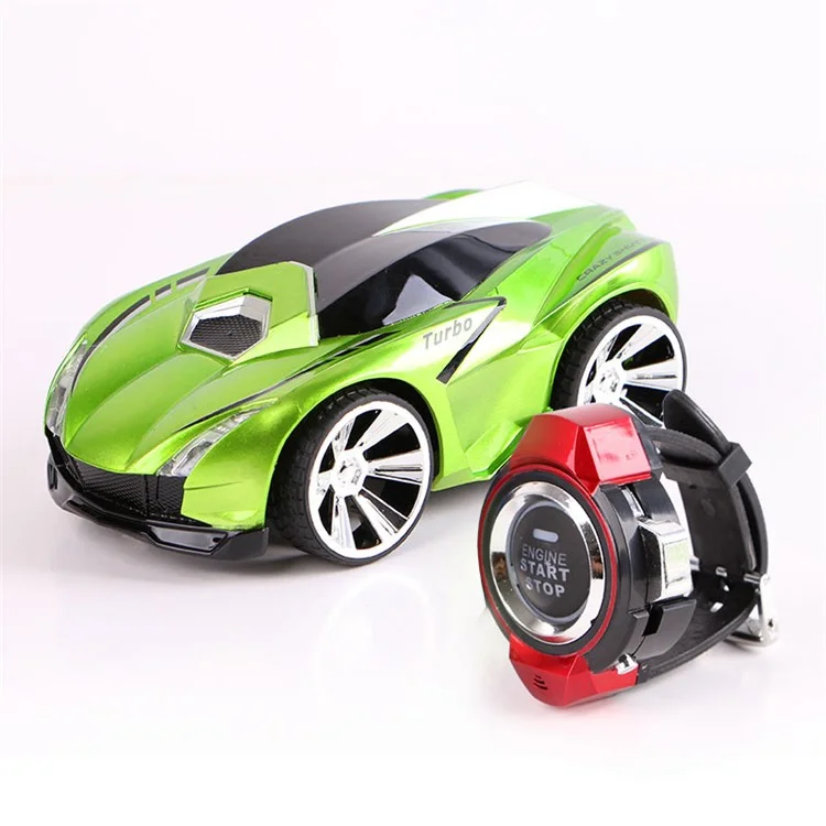 RC Voice Activated Car Commanded by Watch Voice Remote Control Vehicle - Green