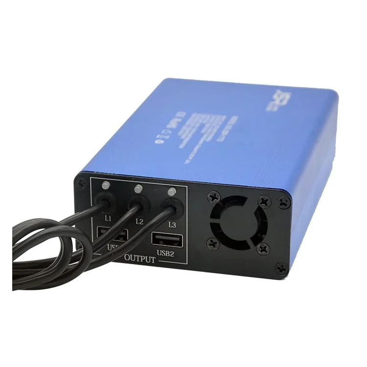 JUNESTAR JSR-1773 5 in 1 Rapid Battery Charger Hub for DJI Spark Quadcopter and Phones - EU Plug