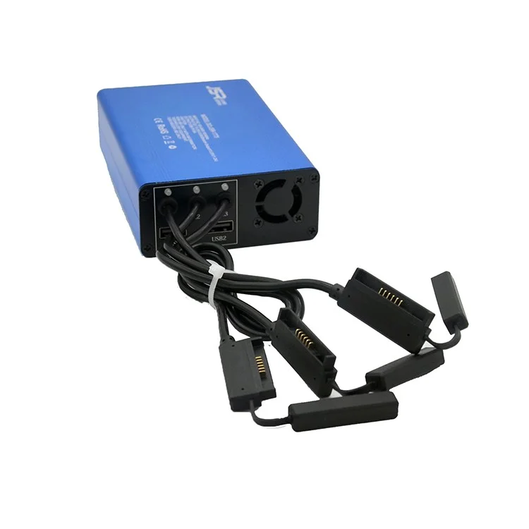 JUNESTAR JSR-1773 5 in 1 Rapid Battery Charger Hub for DJI Spark Quadcopter and Phones - EU Plug