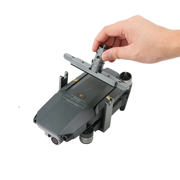 Cinema Tray Metal Dual Handheld Gimbal Camera Stabilizer Bracket Kit for DJI Mavic Pro - Grey