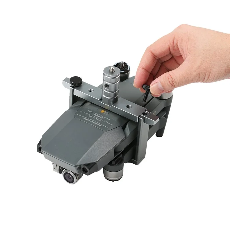 Cinema Tray Metal Dual Handheld Gimbal Camera Stabilizer Bracket Kit for DJI Mavic Pro - Grey
