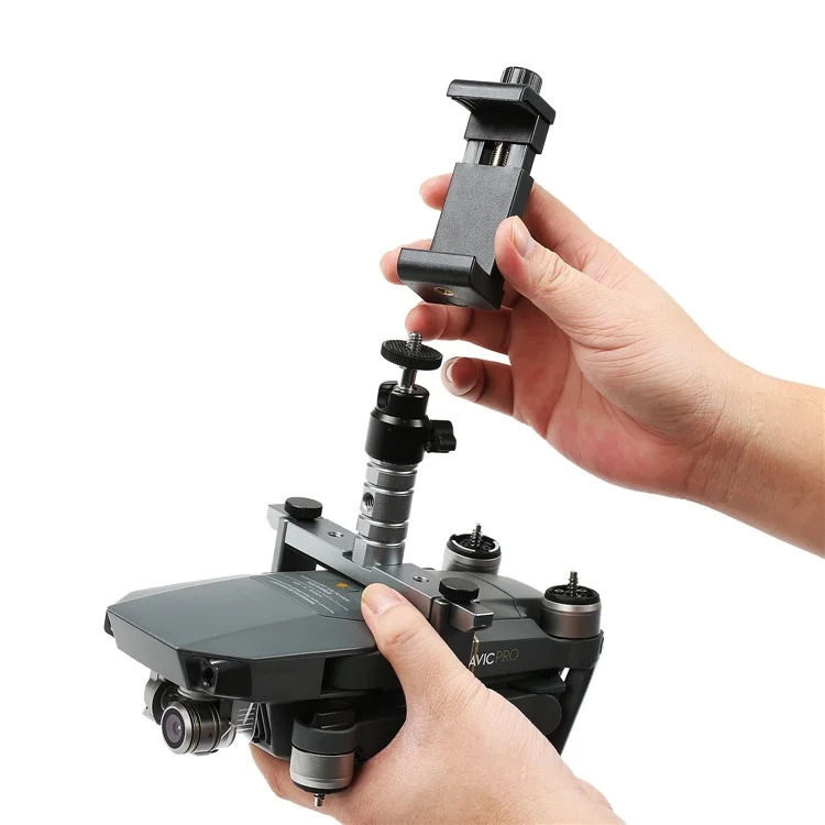 Cinema Tray Metal Dual Handheld Gimbal Camera Stabilizer Bracket Kit for DJI Mavic Pro - Grey