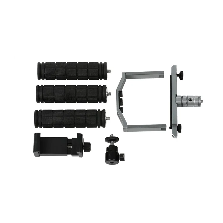 Cinema Tray Metal Dual Handheld Gimbal Camera Stabilizer Bracket Kit for DJI Mavic Pro - Grey