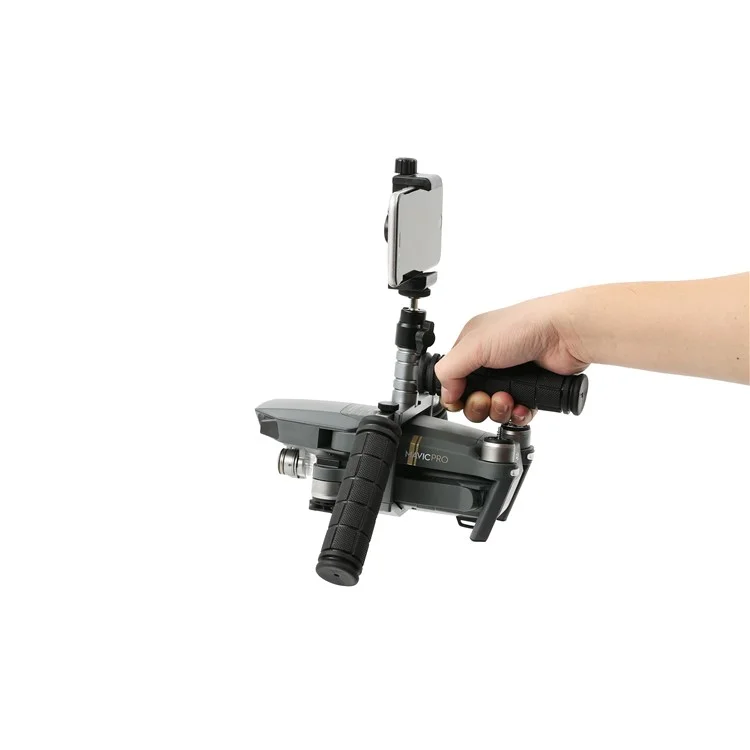 Cinema Tray Metal Dual Handheld Gimbal Camera Stabilizer Bracket Kit for DJI Mavic Pro - Grey