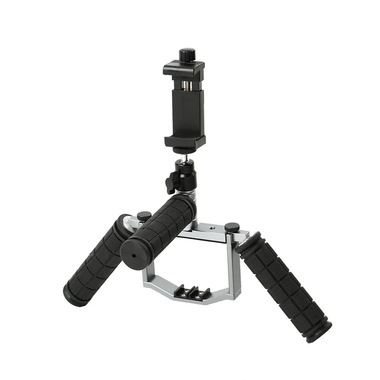 Cinema Tray Metal Dual Handheld Gimbal Camera Stabilizer Bracket Kit for DJI Mavic Pro - Grey