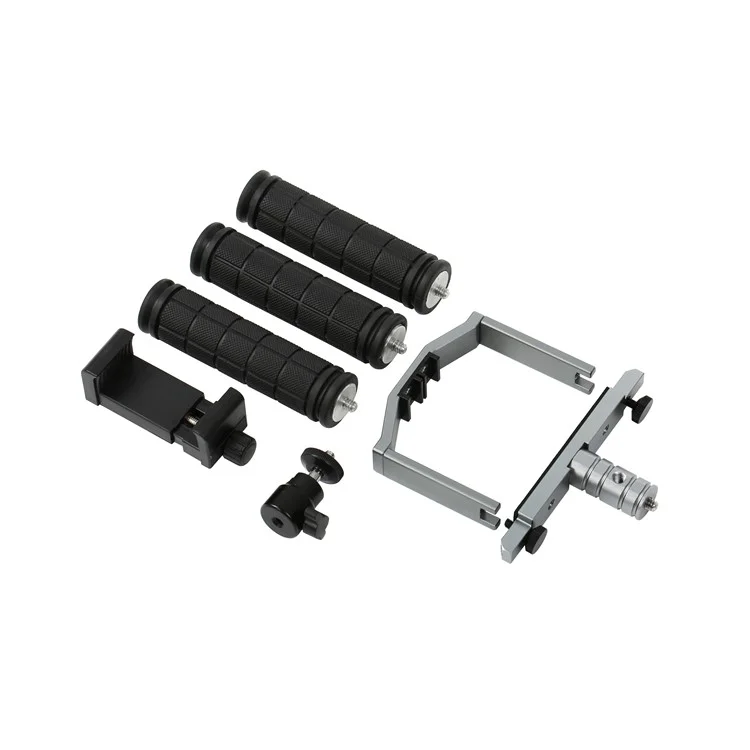Cinema Tray Metal Dual Handheld Gimbal Camera Stabilizer Bracket Kit for DJI Mavic Pro - Grey